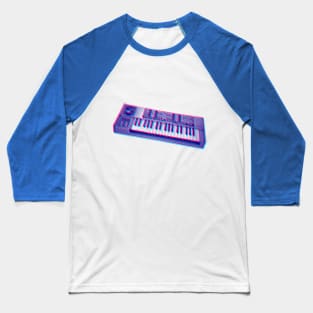 Moog Source 8 bit 3D Synth Design Baseball T-Shirt